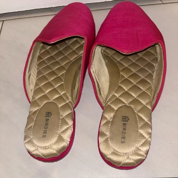 Birdies Fuchsia The Raven Satin Mules - Picture 6 of 8